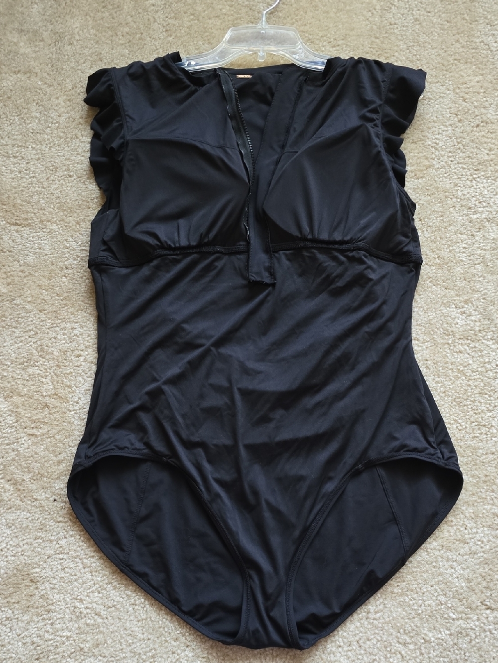 Anne Cole Flutter Sleeve One-Piece Swimsuit  -16 - Picture 6 of 8